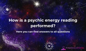 How is a psychic energy reading performed?