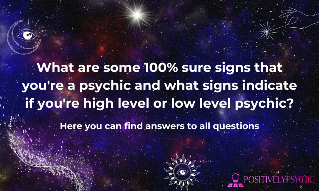 signs of being psychic