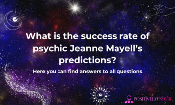 What is the success rate of psychic Jeanne Mayell’s predictions?